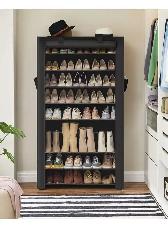 SONGMICS 10-Tier Shoe Rack with Cover – Large Capacity Organizer - Photo 4