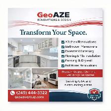 Basement Finishing & Apartment Builds - Licensed - Free Quotes -