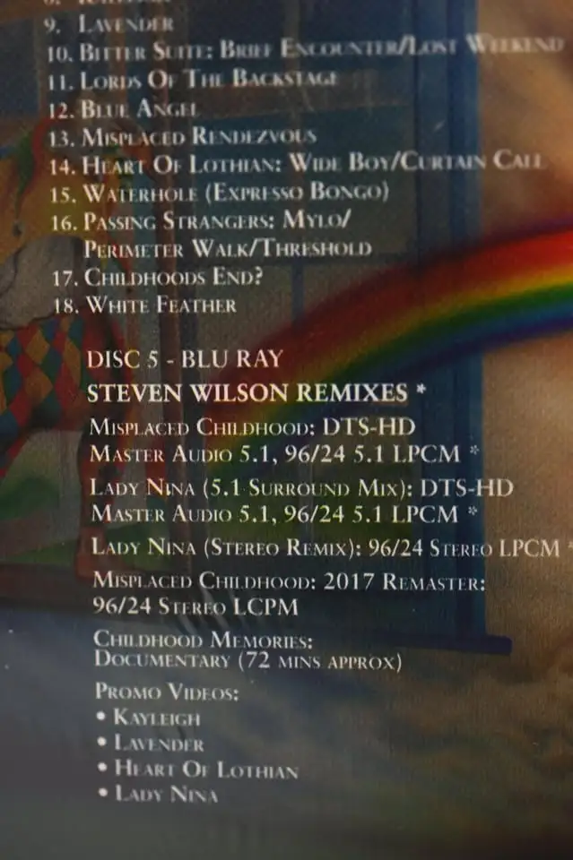 Marillion Misplaced Childhood Limited Edition Deluxe 4cd, BluRay - Photo 8