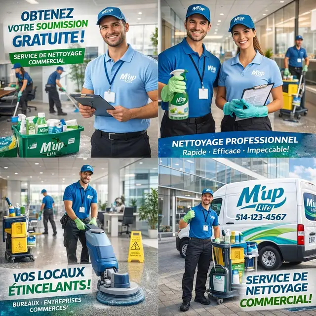 Entretien ménager commercial et bureaux