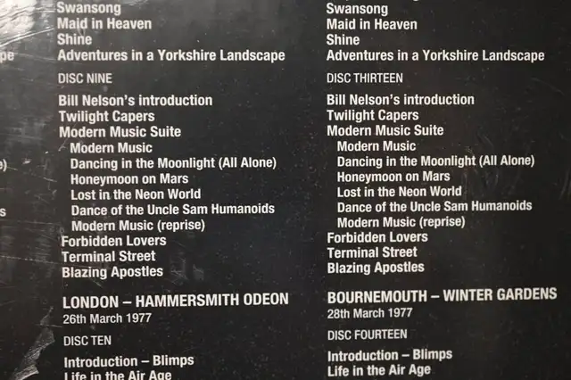 Be Bop Deluxe Live in The Air Age Limited Edition 16disc box set - Photo 7