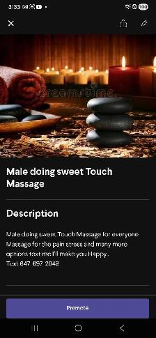 Male doing Topnotch Sweet massage