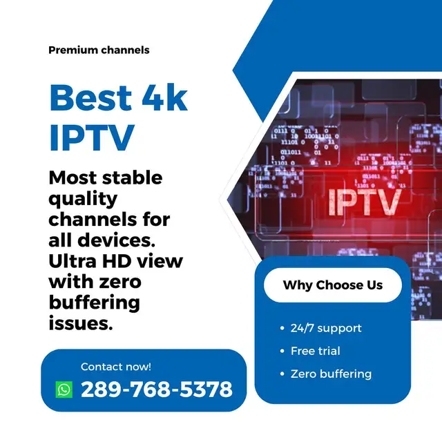 BUFFERING LESS TV SERVICES AVAILABLE WITH BEST 4K QUALITY!