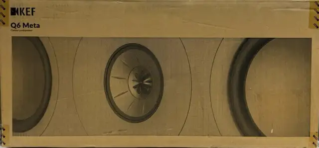 KEF Q6 Meta 3-way Centre Channel Speaker Satin Black NEW $949 - Photo 2