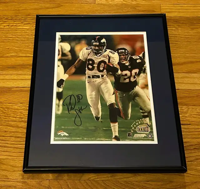 1999 Rod Smith #80 Denver Broncos NFL Super Bowl XXXIII Signed