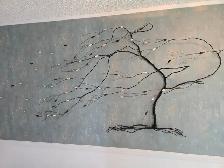 Metal Wire Wall Sculpture