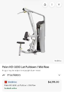 HOIST HD-3200 lat pull down mid row