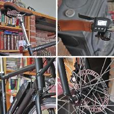 Vélo électrique 700C cadre TRÈS GROS ville urbain FLAMBANT NEUVE - Photo 10