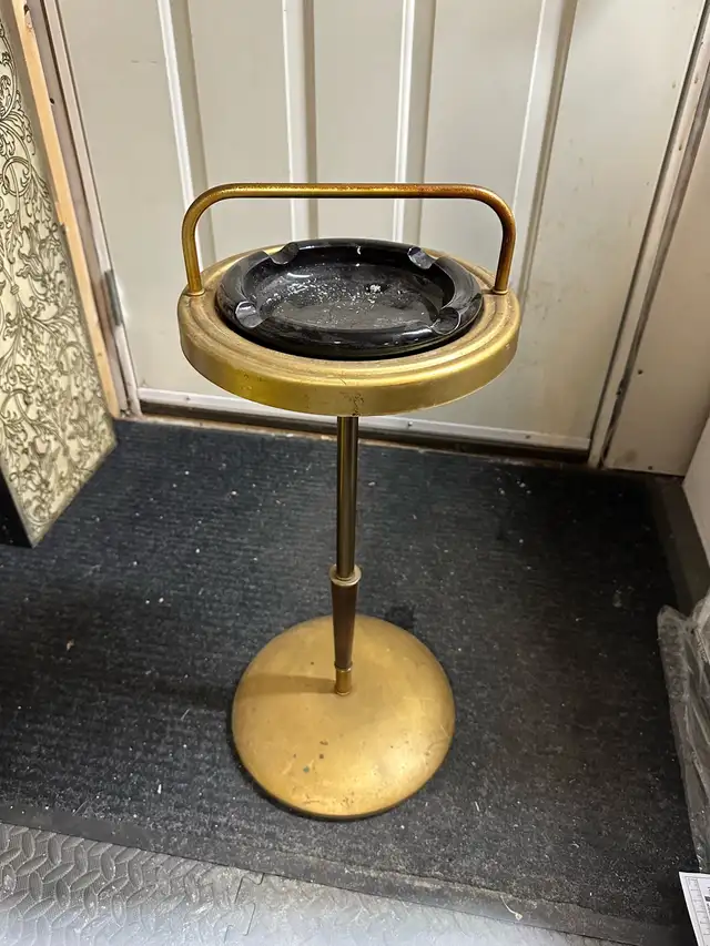vintage floor ashtray stand