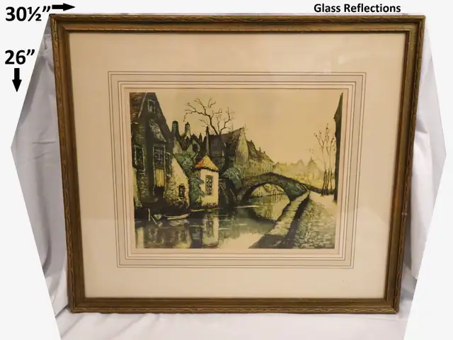 Antique "Le Quai Vert" 1920s (Chi Chaulut) excellent condition