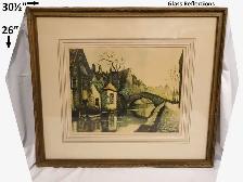 Antique "Le Quai Vert" 1920s (Chi Chaulut) excellent condition