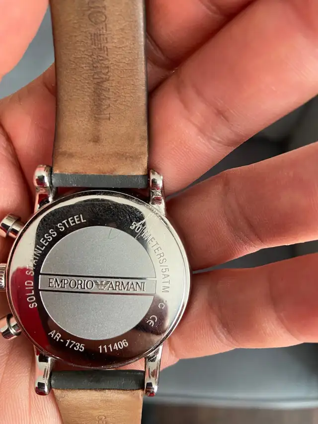 $100 Men’s Emporio Armani Luigi Grey Dial Chronograph Quartz. - Photo 6