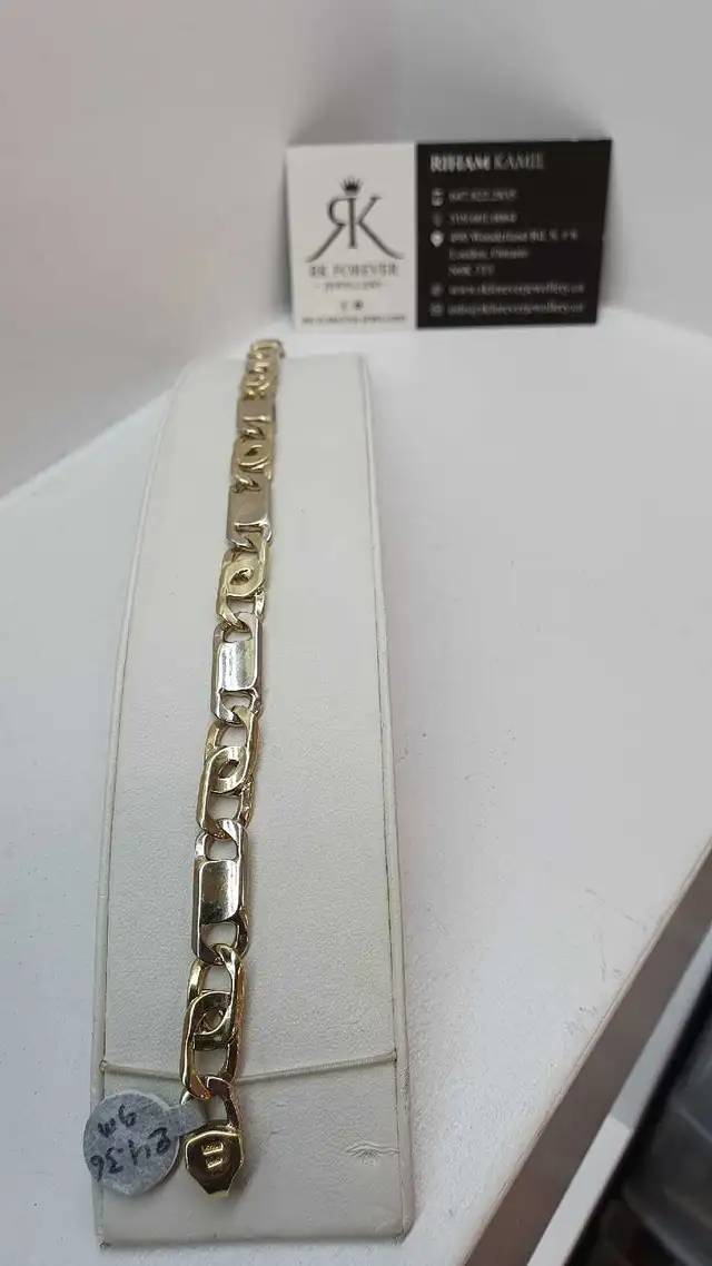 10k yellow gold bracelet #359_5 - Photo 3