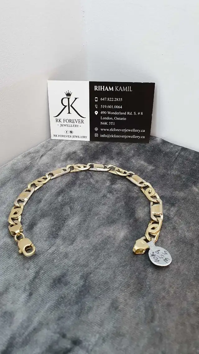 10k yellow gold bracelet #359_5 - Photo 4