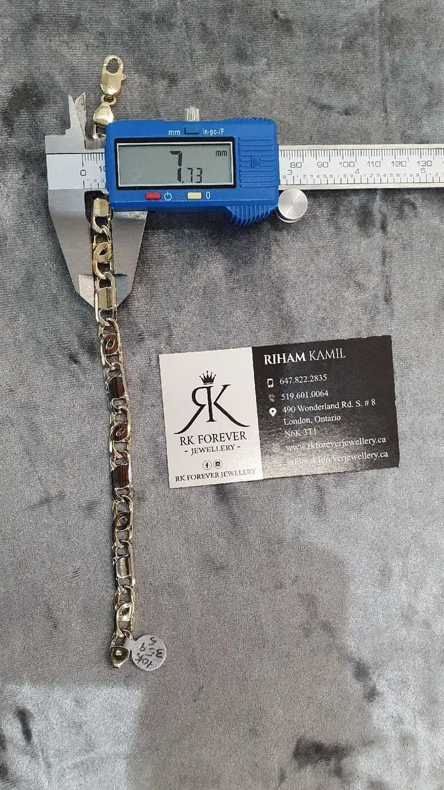 10k yellow gold bracelet #359_5 - Photo 7