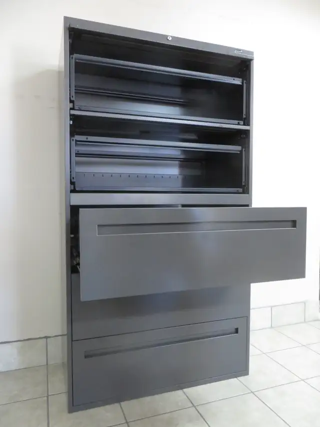 5 Drawers Lateral Metal Filing Cabinets, Lock and Key - Photo 3