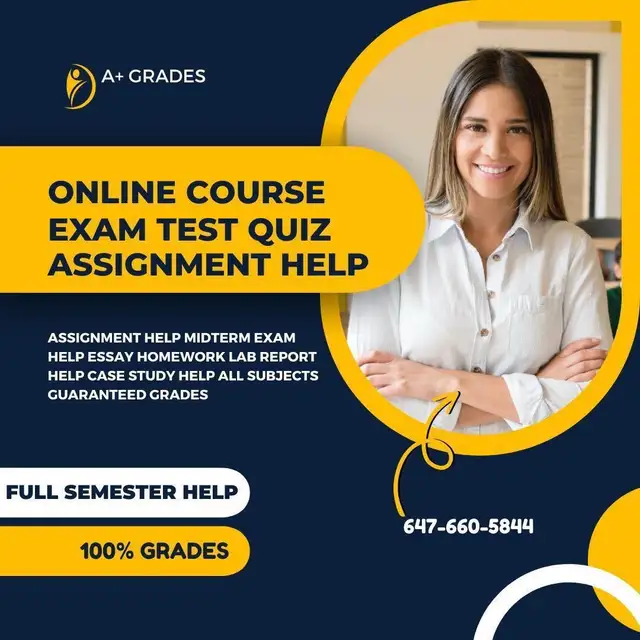 Assignment Help Exam Quiz Help All Subjects 100% Pass Guaranteed