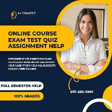 Assignment Help Exam Quiz Help All Subjects 100% Pass Guaranteed