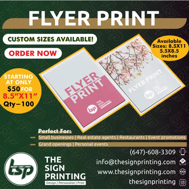 Professional Flyer Printing – Fast, Affordable & High Quality!