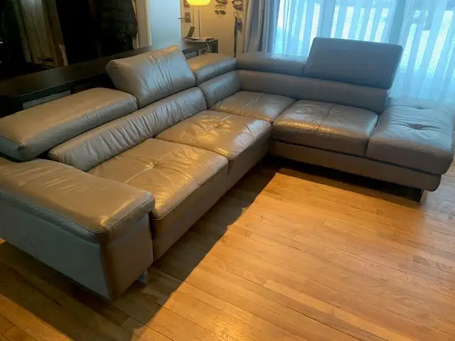 Divan cuire véritable de la Galerie du meuble - Photo 5