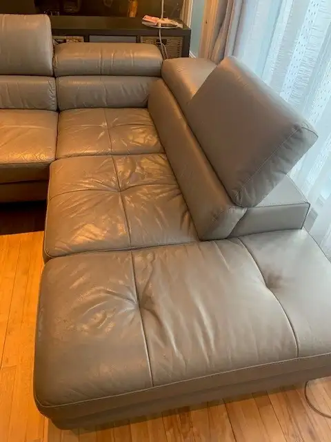 Divan cuire véritable de la Galerie du meuble - Photo 6