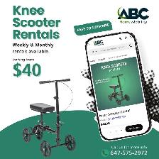 Knee Scooter Rentals - Weekly & Monthly (GTA Delivery Available)