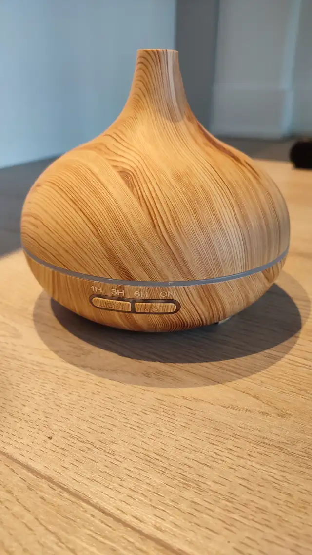 JoySusie 500ml Wood Grain Ultrasonic Cool Mist Aroma Diffuser