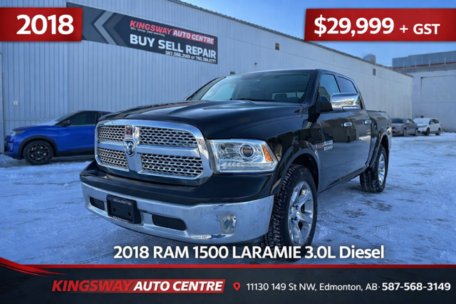 2018 RAM 1500 LARAMIE – 3.0L ECO DIESEL – 4WD