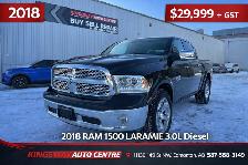 2018 RAM 1500 LARAMIE – 3.0L ECO DIESEL – 4WD