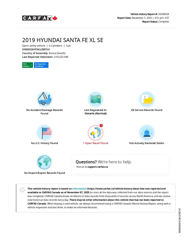 2019 Hyundai Santa Fe XL Preferred, 3.3L V6, No Accidents, One O - Photo 2