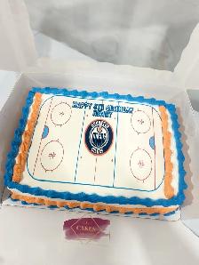 Hockey cake, Oilers cake Slab cake 20-30 servings - Photo 5