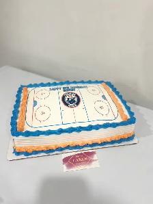 Hockey cake, Oilers cake Slab cake 20-30 servings - Photo 7