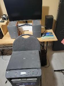 moniteur samsung, 2 colonnes de son emplifié imprimante