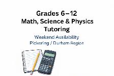 Math, Science & Physics Tutor (Grades 6–12)