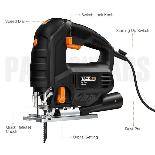 TACKLIFE Corded Jigsaw – Heavy-Duty with La...  ITEM# 1118 - Photo 2