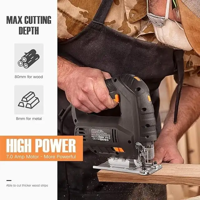 TACKLIFE Corded Jigsaw – Heavy-Duty with La...  ITEM# 1118 - Photo 3