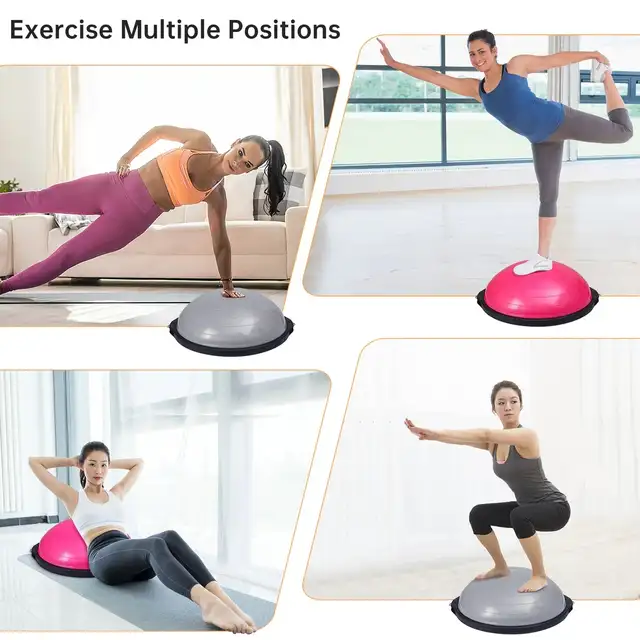 NICEC Large Balance Ball – Silver | Exercise & Stabil...  ITEM# - Photo 4