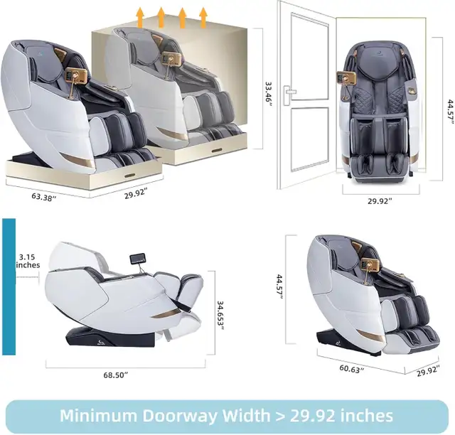 Massa Max MT339 4D Full-Body Smart Massage...  ITEM# 1176 - Photo 2