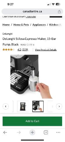 BNIB! DeLonghi Stilosa Espresso Maker, 15-Bar Pump, grey... LO - Photo 3