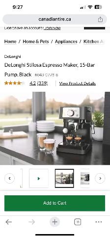 BNIB! DeLonghi Stilosa Espresso Maker, 15-Bar Pump, grey... LO - Photo 4