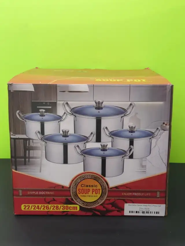 Stainless Classic Soup Pot Set ITEM# 1564