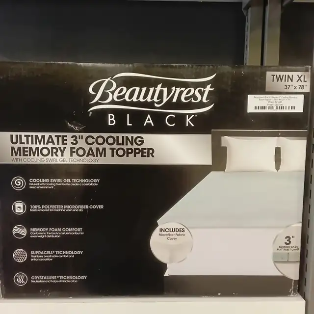 Beautyrest Black Ultimate 3' Cooling Memory Fo...  ITEM# 1610