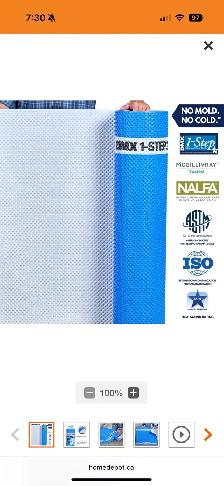 DMX UNDERLAYMENT 100 sq. ft. 3.6 ft. x 29 ft. x 5/.32 in - Photo 5