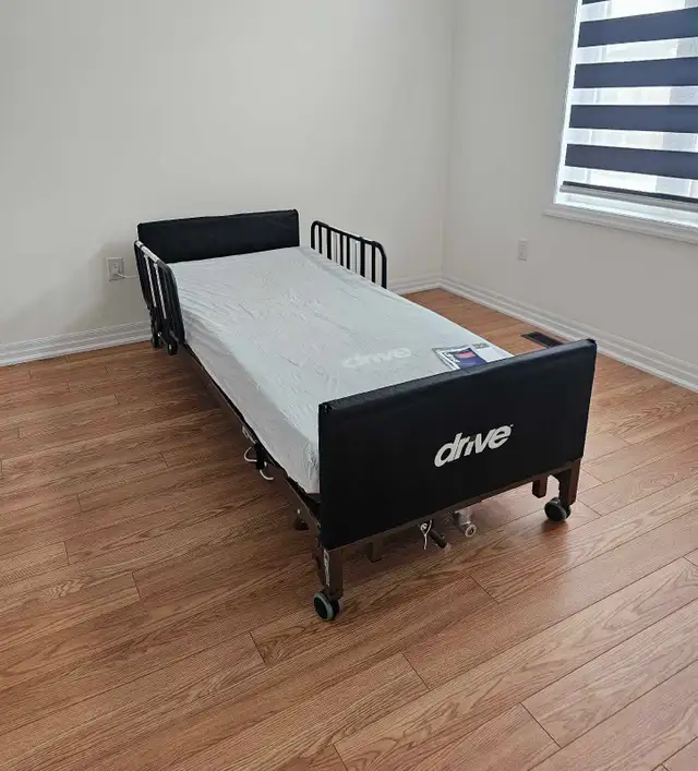 Hospital Bed - Like New   FREE NEW Overbed Table - Photo 3