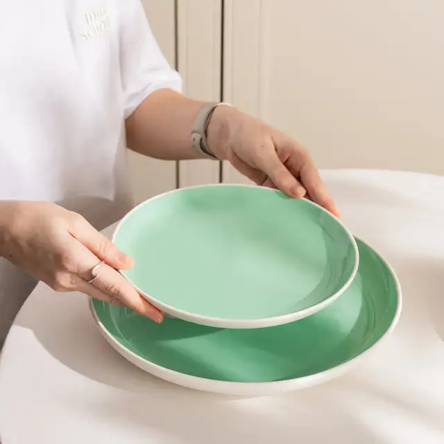 Lazuro, Sandy Dinner Plates, Set of 4, (11' x 1')...  ITEM# 2805 - Photo 2