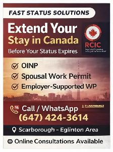 ✅PR Support-WP Expiring? Facing Delays? PNP-AIP✅(647) 424-3614 - Photo 3