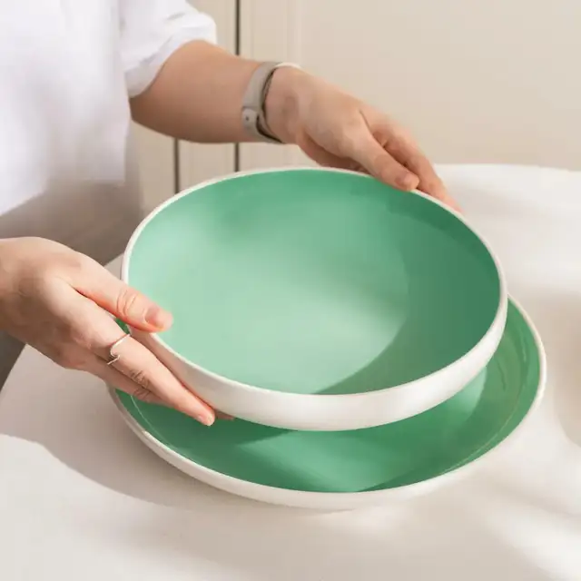 Porcelain Dinner Pasta Pl...  ITEM# 1725 - Photo 2