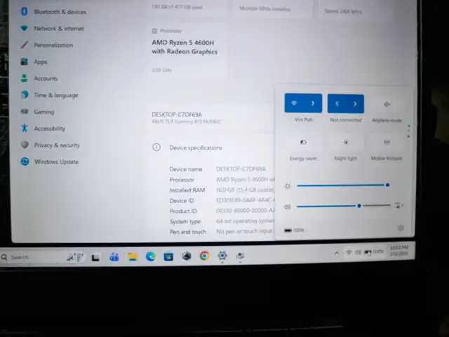ASUS TUF Gaming A15 FA506IC RTX3050 - Photo 4