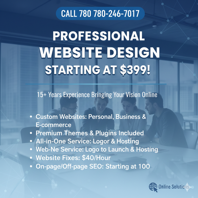 Web Design & SEO Service  | 15  Years Exp- 780-246-7017 - Photo 2