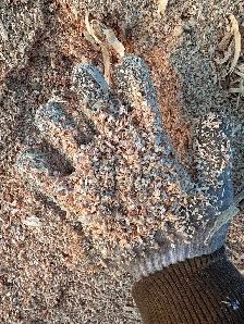 Coarse sawdust
